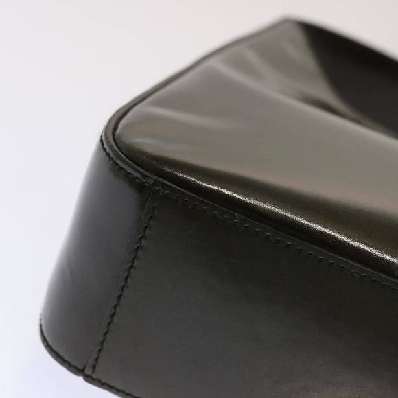 PRADA Shoulder Bag Enamel Khaki Auth bs13473 - Picture 8 of 16